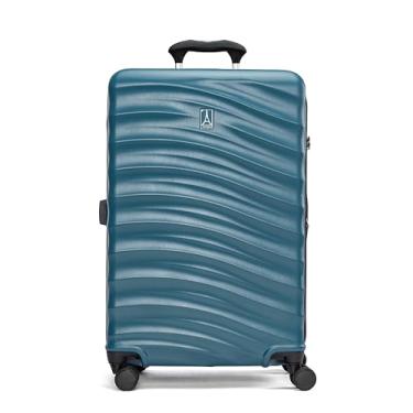 Imagem de Travelpro Bagagem despachada expansível Maxlite Air V2, 8 rodas giratórias, mala rígida leve, trava TSA, azul-petróleo, tamanho médio de 63 cm, Azul-petróleo, Checked Medium 25-Inch, Travelpro Bagagem