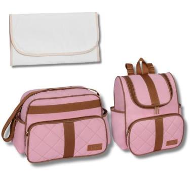 Imagem de Kit de Bolsa Maternidade com Mochila e Trocador Paris - Neném na Nuvem
