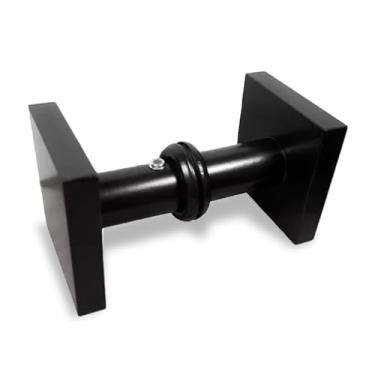 Imagem de Puxador para Box/Porta de Vidro - 01 Furo THP Barra Maciça 50x50x10mm (Preto)