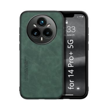 Imagem de Kepuch Silklike Capa para Realme 14 Pro+ 5G - Case Placa de Metal Embutida - Verde