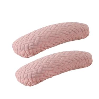 Imagem de Bothyi 1 par de escritórios cadeira de braço Capas de braço de poltrona Tampas de braço para o cotovelo de escritório em casa Concesas de almofada Capas de, Rosa