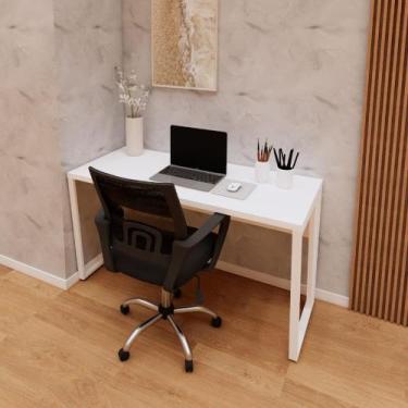 Imagem de Escrivaninha Industrial 1,35m Tampo 30mm Br Pés Metal F5 - F5 Office G