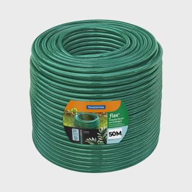 Imagem de Mangueira Flex 3/4 Para Jardim 50 Metros Verde Em pvc Tramontina