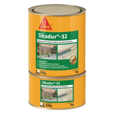 Imagem de Adesivo Epóxi Premium Cola Tudo Sikadur 32 Lata 1kg (a + b)