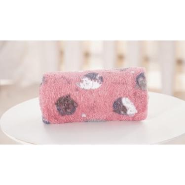 Imagem de Cobertor Manta Microfibra Fofinha e Macia para Bebês 70cm X 100cm Meninas. Estampa Gatinho.