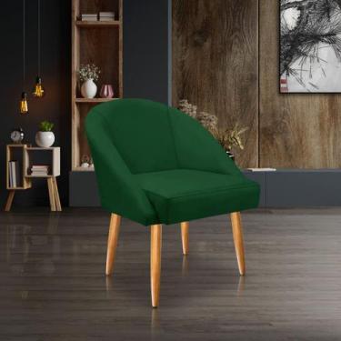 Imagem de Cadeira Lua Veludo Decorativa Luxo Poltrona Lua Sala de Estar, Salão, 
