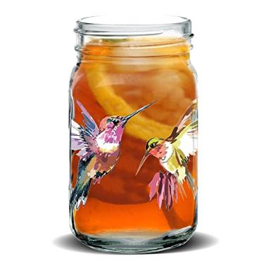 Imagem de Toasted Tales - Beija-flores Mason Jars Lake and Lodge Collection Drinkware | Presente para amantes de pássaros | Presente engraçado de festa mordaça cerveja, presentes de beija-flor de animais da
