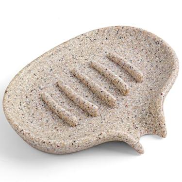 Imagem de AUGFRYZIAN Saboneteira Com Dreno - Suporte Para Sabonete Em Barra Drenagem Automática Chuveiro, Grande De Resina, Esponja Cozinha, Banheiro, Pia Banheira, Roupa Cama