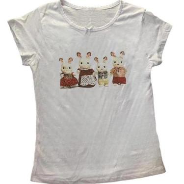 Imagem de Y2k Estilo Carta Impressão Bebê Camiseta Manga Curta Vintage Colheita 