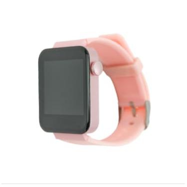 Imagem de Smartwatch Digital com Pulseira de Silicone Rosa, Tela Touch Screen, Coroa Digital