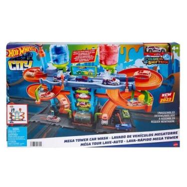Imagem de Pista Hot Wheels City Mega Carro Wash Mattel Hdp05