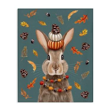 Imagem de Stupell Industries Arte de parede festiva de lebre outonal, design por Elizabeth Tyndall, 61 x 76 cm