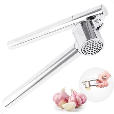 Imagem de Espremedor De Alho Em Aço Inox Tambor Removível Excelente - Uny Gift