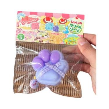 Imagem de Brinquedo Fidget Gato Mochi de Pelúcia - Silicone, Antiestresse e com 