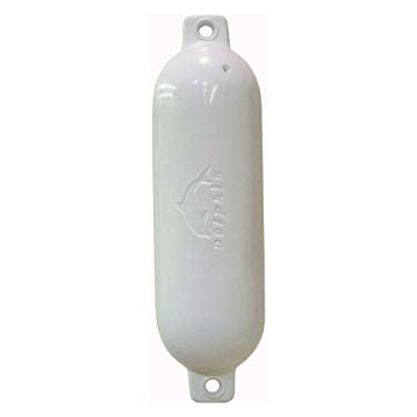 Imagem de Dock Edge Para-lamas de barco golfinho com olho duplo, 11,4 cm x 40,6 cm, branco