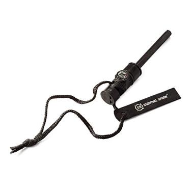 Imagem de SURVIVAL SPARK Acendedor de fogo de sobrevivência de magnésio com bússola e apito