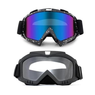 Imagem de Kit Óculos Esportivo Snowboard Jet Ski Motocross Utv Uv400