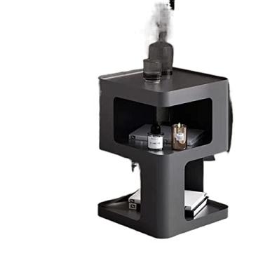 Imagem de Mesa de cabeceira, mesa de canto, mesa de cabeceira, mobiliário minimalista moderno, estante de sala de estar