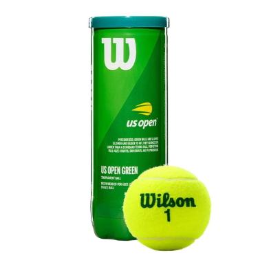 Imagem de Kit Bolas Wilson Tennis Us Open Green Tourrname WRT137500
