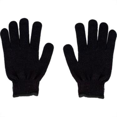 Imagem de Luva Tricotada Pigmentada Preto Delta - Kit C/12 Unidades - Marca não 