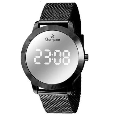Imagem de Relógio Champion Feminino Digital Preto Espelhado Ch40106k