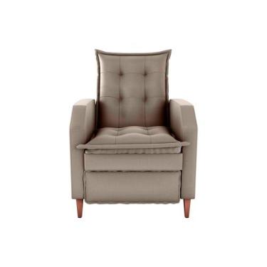 Imagem de Poltrona Mamãe Amamentação Reclinavel Yaris Capuccino Matri - Matrix