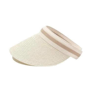 Imagem de Chapéu de Sol de Palha com Aba Grande - Proteção UV para Verão e Praia