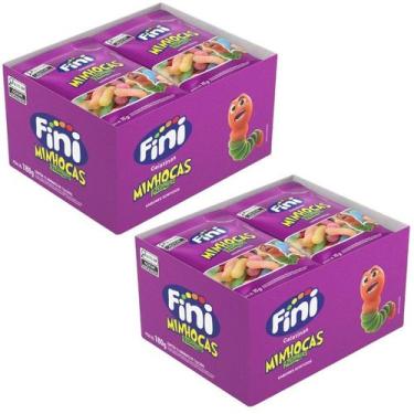 Imagem de Bala De Gelatina Fini Minhocas Cítricas 24 Pacotes De 15g - Jaya