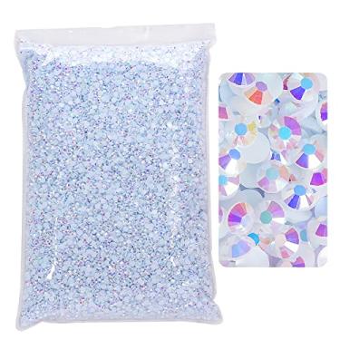 Imagem de BLINGINBOX 25.000 Peças De Strass Com Fundo Plano, Resina Sem Fixação A Quente, Grande Quantidade No Atacado Para Artesanato, Design Criativo Faça Você Mesmo, Roupas, Maquiagem, Arte Em Unhas (4 Mm