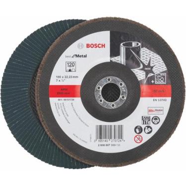 Imagem de Disco Flap Zircônia 7''x7/8'' Grão 120 Metal Bosch - 000097