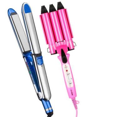 Imagem de Prancha De Cabelo Gold Profissional Ion 465ºf Titanium Chapinha Progre