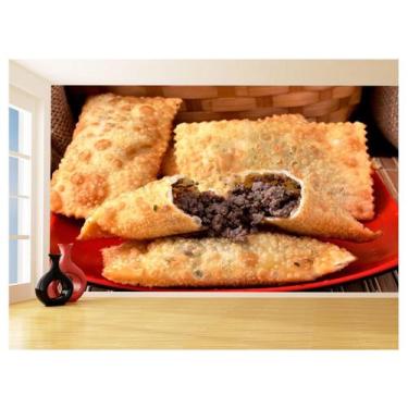 Imagem de Papel De Parede 3D Alimentos Pastel Feira Carne 3,5M Al458 - Você Deco