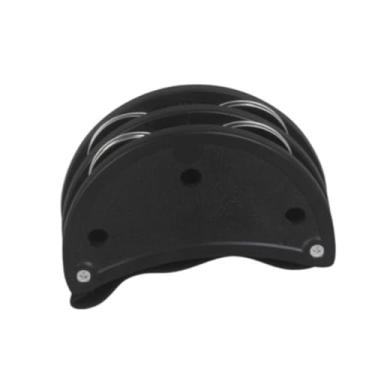 Imagem de YIJU Tamborim de pé portátil leve com tira elástica instrumento musical para ukulele banjo, Preto