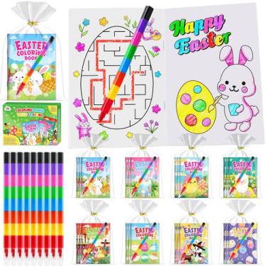 Imagem de Livros de colorir ZMLM 24 para crianças com 24 lápis empilháveis de Pá