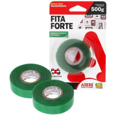 Imagem de FITA DUPLA FACE TRANSPARENTE 2 METROS 12mm ADERE FIXA FORTE