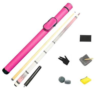 Imagem de CQBXRD Taco de sinuca de 1/2 Maple – Bastões de taco de bilhar de 147 cm para adultos, ponta de 12,5 mm, conjunto de bastões de sinuca, Palos de Billar, bastões de taco para mesa de sinuca (A taco de