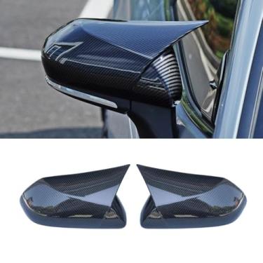 Imagem de Capa de proteção traseira para carro compatível com 8ª geração Camry 2018-2023 Kit de carroceria de acabamento de capa de espelho lateral acessórios de carro (aparência de carbono)