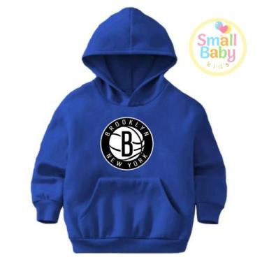 Imagem de Blusa Moletom Infantil /Juvenil Unissex Times de Basquete USA Brooklyn