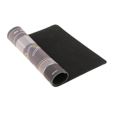 Imagem de Esquirla 1/64 Layout de garagem em miniatura de estacionamento, antiderrapante, tapete para cena de carro, fundo de exibição de cena de almofada para brinquedo, C