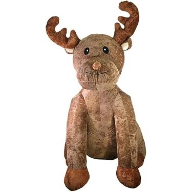 Imagem de Pelúcia Inflável de Rena Sentada, 2,44m, 3 LEDs, Bivolt