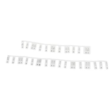 Imagem de SPYMINNPOO Adesivos de Chave de Piano Removível, 61 Itens de Tamanho de Notas de Tamanho Real Dos Rótulos de Silicone Adesivo de Teclado para Iniciantes Aprendizado (Preto)