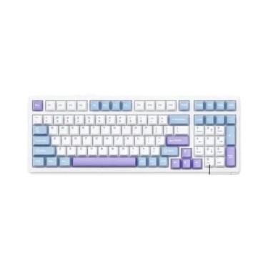 Imagem de Teclado Mecânico RGB AULA F99 Sem Fio Bluetooth Com Fio Hot Swap PBT G