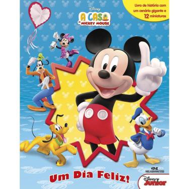 Imagem de Livro Casa Mickey Mouse - Um Dia Feliz - Com 12 Miniaturas