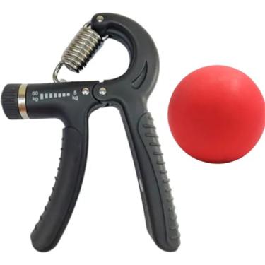 Imagem de kit Hand Grip Com Ajuste 5kg A 60kg Fisioterapia Fitness fortalecimento das mãos trata tendinite, lesões, e Bolinha Anti Stress -TYDA
