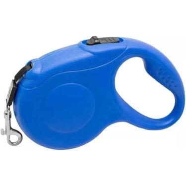 Imagem de Coleira Guia Retrátil para Cachorros e Gatos 5m Até 15 kg com Trava de Segurança – Resistente, Confortável, Ideal para Passeios – Cores Sortidas