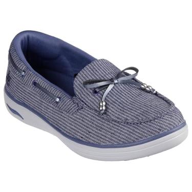 Imagem de Skechers Mocassim feminino náutico inspirado em movimento, Azul marino, 42