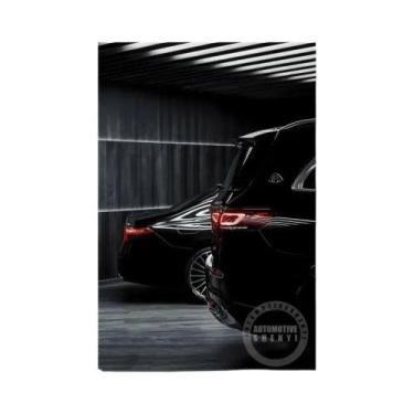 Imagem de Preto Estilo Industrial Hd Poster Impressão Carro De Luxo Arte Da Pare