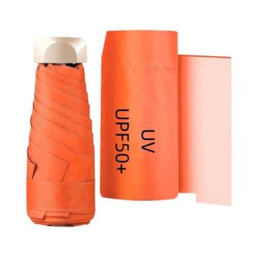 Imagem de Mini Guarda-chuva UV Portátil Dobrável Protetor Solar E Chuva UPF50+ G