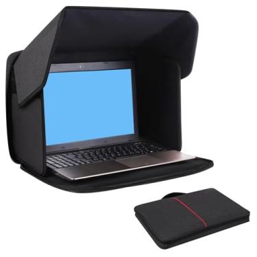 Imagem de Dpofirs Universal Laptop Sun Shade Shield Shield, Blocks Sunlight Protect Privacy Working Working Outdoor Travel Anti Glare, Se Encaixa No Pro Air XPS (laptops de até 16 polegadas)