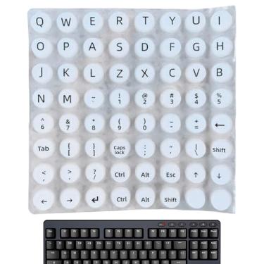 Imagem de Adesivos de bolha para teclado – capa de bolhas de teclado para unhas longas, teclas de digitação antiderrapantes, acessórios de escritório para homens e mulheres, casa, viagem, computador, jogo